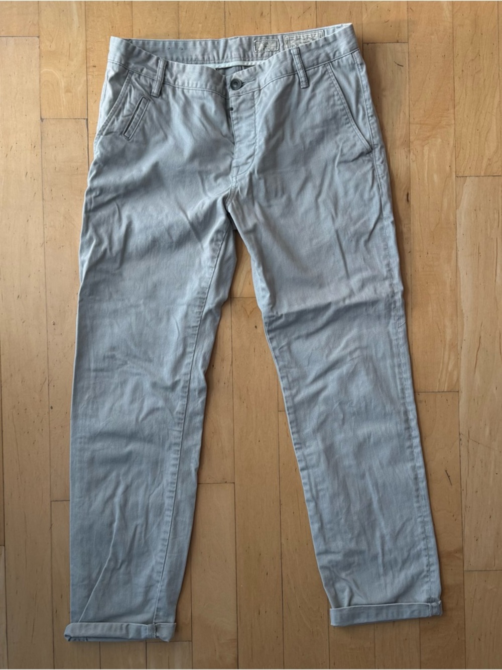 All Saints Light Gray Men's Chino Pants